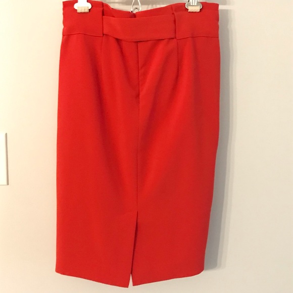 Apple Red Melanie Lyne Pencil Skirt size 6 - Picture 3 of 5